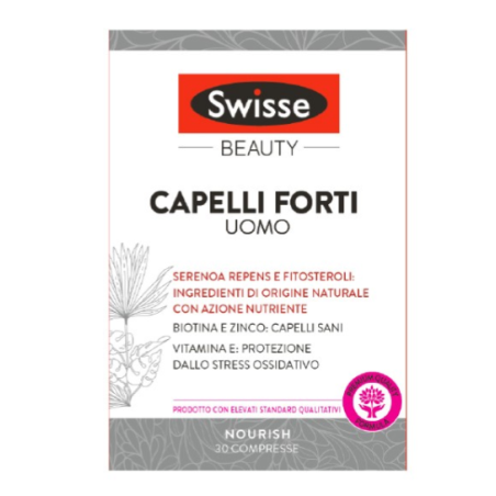 Swisse Capelli Forti Uomo 30 Compresse - Integratore rinforzante per i capelli Swisse Capelli Forti Uomo 30 Compresse - Integratore rinforzante per i capelli