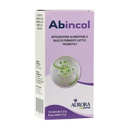 Abincol integratore di fermenti lattici probiotici 14 stick orosolubili Abincol integratore di fermenti lattici probiotici 14 stick orosolubili