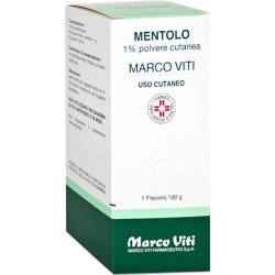 Mentolo Marco Viti 1% polvere cutanea confezione da 100 g