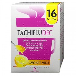 Tachifludec 16 bustine gusto limone e miele