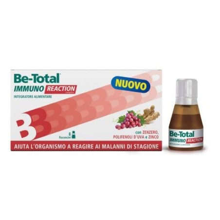 Be-Total Immuno Reaction - Integratore per il sistema immunitario 8 flaconcini Be-Total Immuno Reaction - Integratore per il sistema immunitario 8 flaconcini