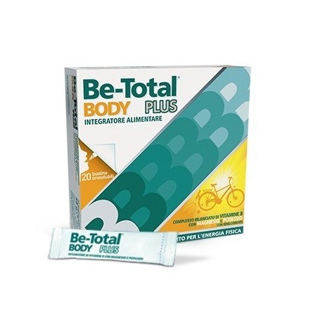 Be-Total Body Plus - Integratore di vitamine e minerali per l'energia fisica 20 bustine Be-Total Body Plus - Integratore di vitamine e minerali per l'energia fisica 20 bustine