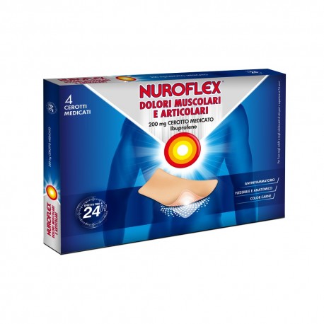 Nuroflex Dolori Muscolari e Articolari 200 mg 4 cerotti medicati