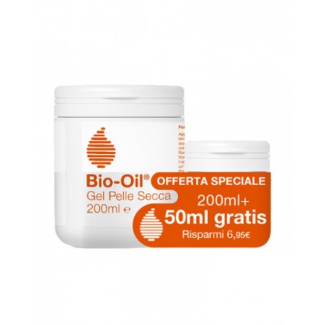 Bio Oil Gel Pelle Secca - Idratante Viso e Corpo Intensivo 200 ml + 50 ml OMAGGIO