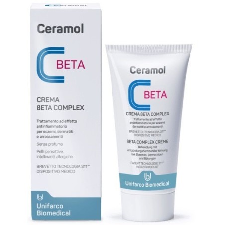 Ceramol Crema Beta Complex antinfiammatoria per dermatite 50 ml Ceramol Crema Beta Complex antinfiammatoria per dermatite 50 ml