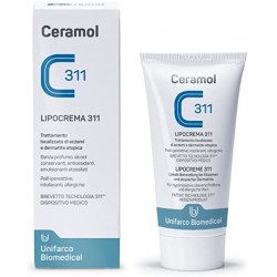 Ceramol Lipocrema 311 crema trattamento di eczemi e dermatite 100 ml