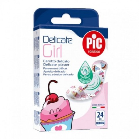 Pic Girl Cerotti delicate per Bambine formato medio 19x72 mm 24 cerotti Pic Girl Cerotti delicate per Bambine formato medio 19x72 mm 24 cerotti