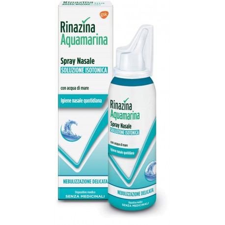 Rinazina Aquamarina Isotonica spray nebulizzazione delicata 100 ml