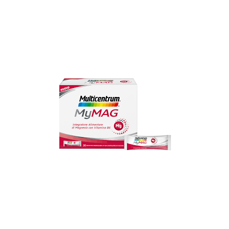 Multicentrum Mymag - Integratore di magnesio e vitamina B6 30 bustine