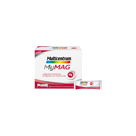 Multicentrum Mymag - Integratore di magnesio e vitamina B6 30 bustine Multicentrum Mymag - Integratore di magnesio e vitamina B6 30 bustine