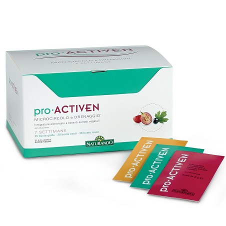 Naturando Pro Activen programma per gambe pesanti e capillari 98 bustine Naturando Pro Activen programma per gambe pesanti e capillari 98 bustine