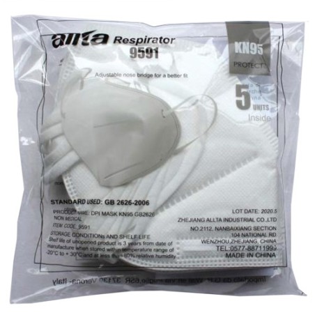 ALLTA SEMIMASCHERA FACCIALE KN95 5 PEZZI ALLTA SEMIMASCHERA FACCIALE KN95 5 PEZZI