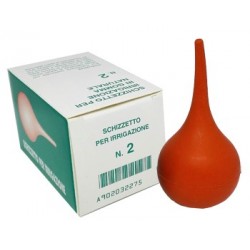 Schizzetto in gomma misura 2 per lavaggi intestinali