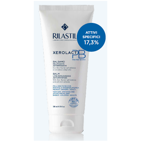 Rilastil Xerolact PB - Balsamo corpo relipidante per pelle molto secca e atopica 200 ml