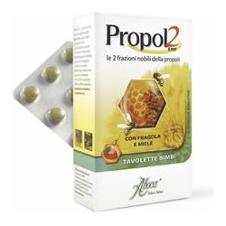 Aboca Propol2 EMF Bambini - Integratore per le difese immunitarie 45 tavolette gusto fragola e miele