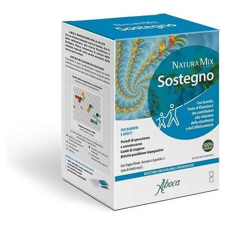 Aboca Natura Mix Advanced Sostegno - Integratore ricostituente 20 bustine Aboca Natura Mix Advanced Sostegno - Integratore ricostituente 20 bustine
