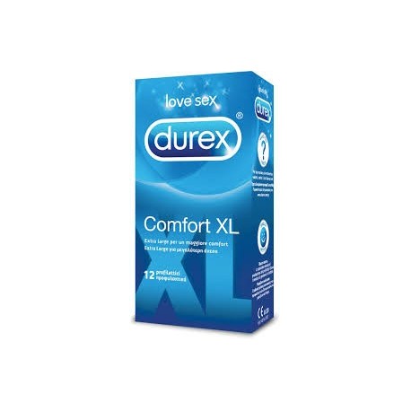 Durex Comfort XL profilattico extra large in lattice di gomma naturale 12 pezzi