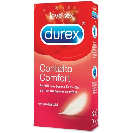 Durex Contatto Comfort preservativo sottile con forma easy-on 12 pezzi Durex Contatto Comfort preservativo sottile con forma easy-on 12 pezzi