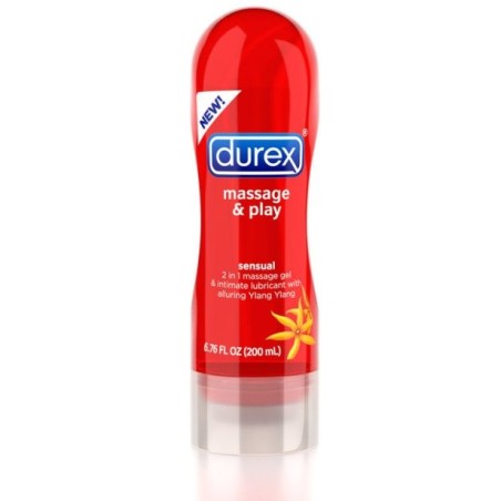 Durex Massage 2 in 1 Sensual gel da massaggio lubrificante intimo 200 ml Durex Massage 2 in 1 Sensual gel da massaggio lubrificante intimo 200 ml