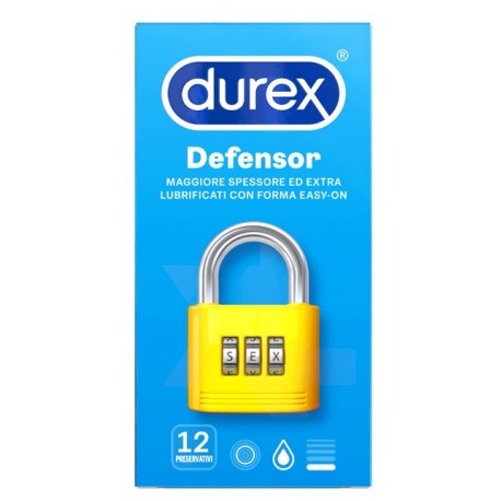 Durex Defensor Preservativi con elevato spessore 12 pezzi