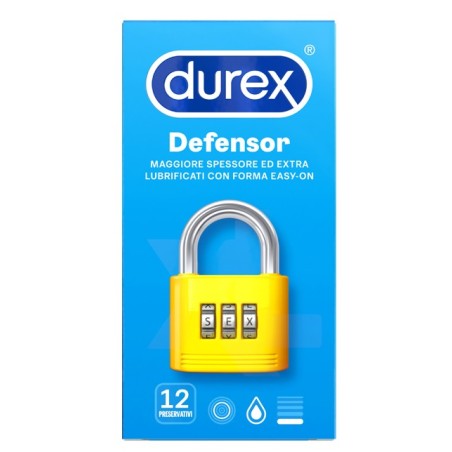 Durex Defensor Preservativi con elevato spessore 12 pezzi Durex Defensor Preservativi con elevato spessore 12 pezzi
