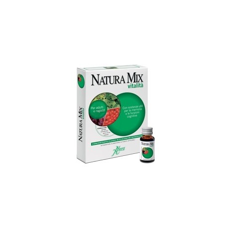Aboca Natura Mix Vitalità - Integratore per la mente 10 flaconcini