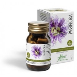 Aboca Passiflora Concentrato Totale - Integratore per contrastare ansia e stress 50 opercoli