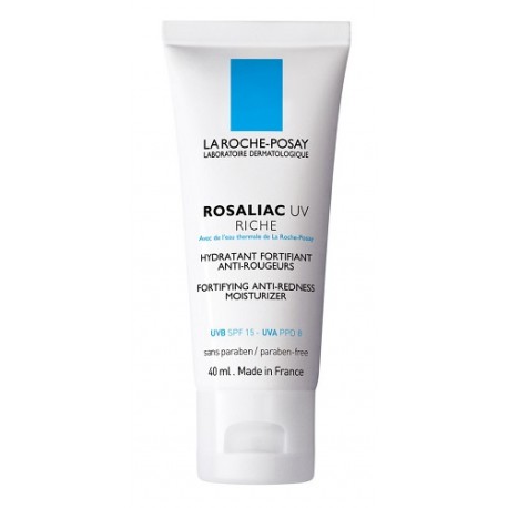 La Roche Posay Rosaliac Uv Riche - Crema viso idratante per pelle soggetta a rossori 40 ml