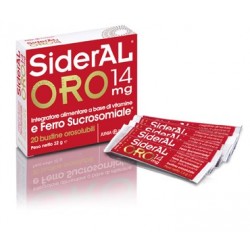 Sideral Oro integratore a base di vitamine e ferro 14 mg 20 bustine