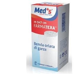MEDS Farmatexa Benda orlata di garza 12/8 7 cm x 5 m
