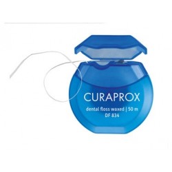 Curaprox Dental Floss Waxed DF 834 Filo interdentale cerato all'aroma di menta 50 metri