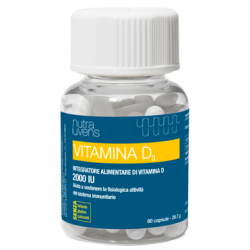 Miamo NutraIuvens Vitamina D3 (2000 UI) - Integratore Alimentare di Vitamina D3 60 compresse