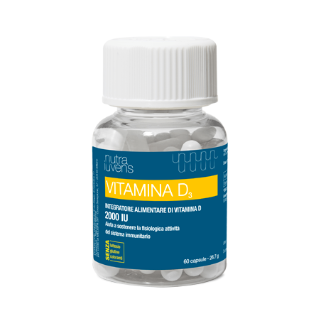 Miamo NutraIuvens Vitamina D3 (2000 UI) - Integratore Alimentare di Vitamina D3 60 compresse Miamo NutraIuvens Vitamina D3 (2000 UI) - Integratore Alimentare di Vitamina D3 60 compresse