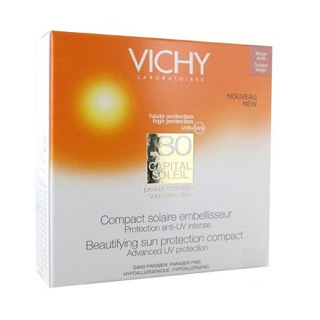 Vichy Capital Soleil Compact Claire protezione solare SPF 30 compatta colorata