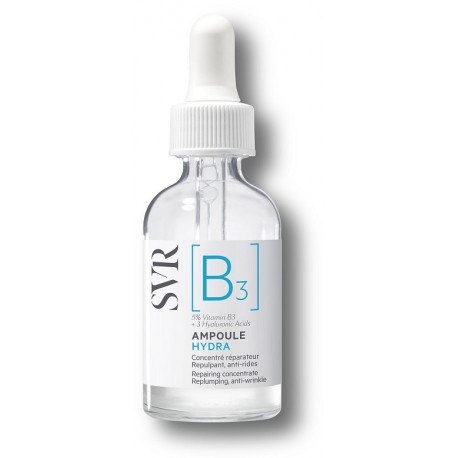 SVR Ampoule Hydra Idratante con vitamina B3 rimpolpante e lenitivo 30 ml