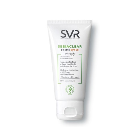 SVR Sebiaclear Creme SPF50 protezione solare pelle mista grassa impura 50 ml