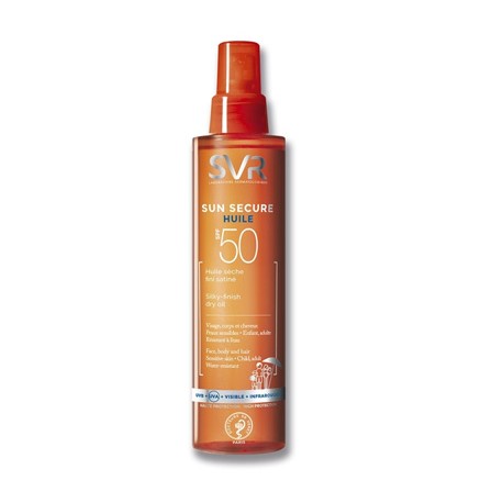 SVR Sun Secure olio secco protezione solare viso corpo capelli SPF50+ 200 ml