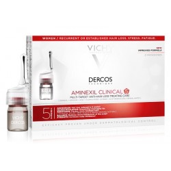 Vichy Dercos Aminexil Clinical 21 fiale anticaduta  dei capelli per donna 6 ml