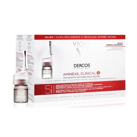 Vichy Dercos Aminexil 42 fiale per la caduta dei capelli della donna 6 ml Vichy Dercos Aminexil 42 fiale per la caduta dei capelli della donna 6 ml