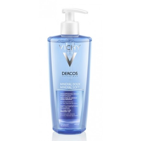 Vichy Dercos Mineral Doux shampoo dolce fortificante uso frequente 400 ml