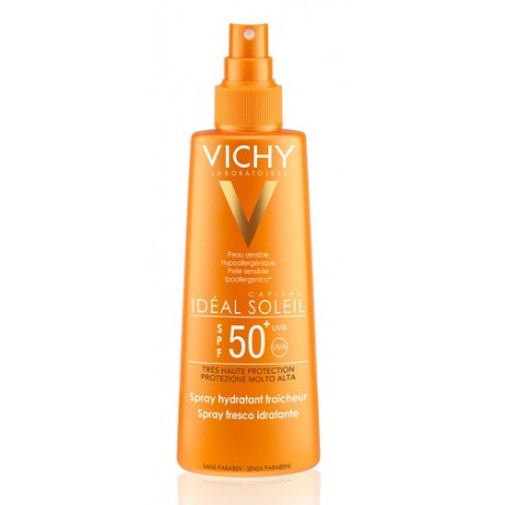 Vichy Ideal Soleil spray solare protettivo e idratante SPF 50+ 200 ml