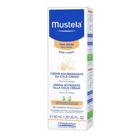Mustela Cold Cream Crema viso nutriente per la pelle delicata del bambino 40 ml