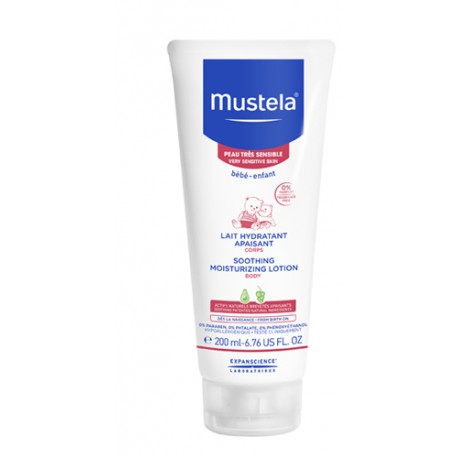 Mustela Latte Corpo idratante e lenitivo per la pelle sensibile dei bambini 200 ml