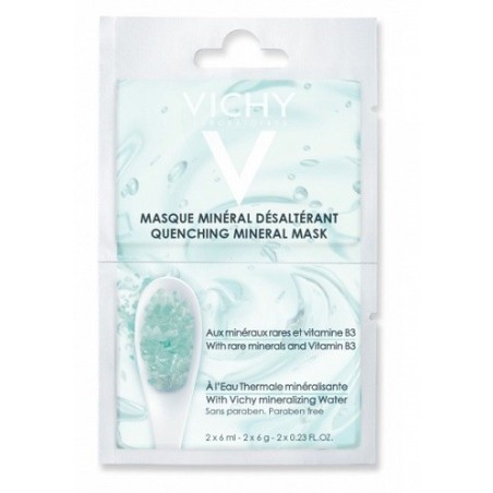 Vichy maschera viso minerale dissetante con vitamina B3 2 bustine da 6 ml Vichy maschera viso minerale dissetante con vitamina B3 2 bustine da 6 ml