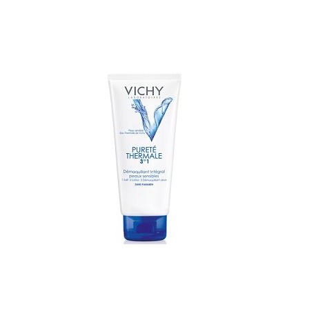 Vichy Pureté Thermale 3 in 1 detergente stuccante viso e occhi 200 ml