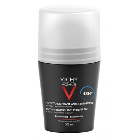 Vichy Homme deodorante roll-on uomo pelli sensibili 50 ml