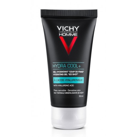 Vichy Homme Cool+ gel viso idratante uomo effetto ghiaccio 50 ml