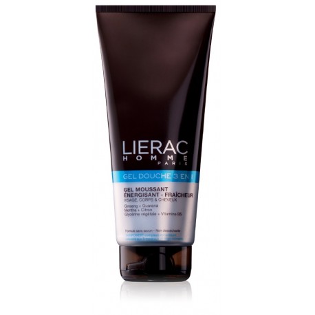 Lierac Homme Gel doccia rinfrescante energizzante viso-corpo-capelli uomo 200 ml