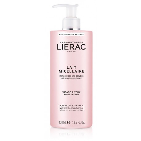 Lierac Latte micellare struccante viso e occhi detergente levigante 400 ml