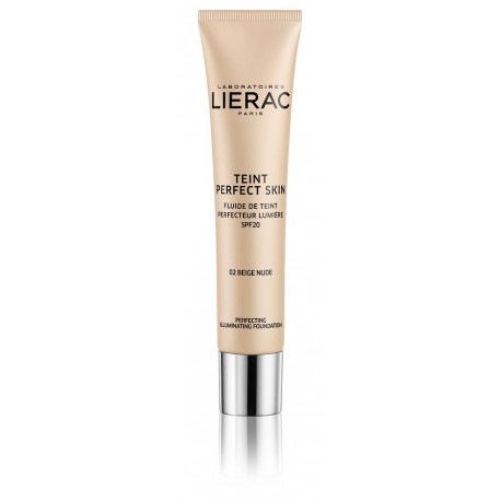 Lierac fondotinta fluido perfezionatore illuminante 02 beige nude 30 ml